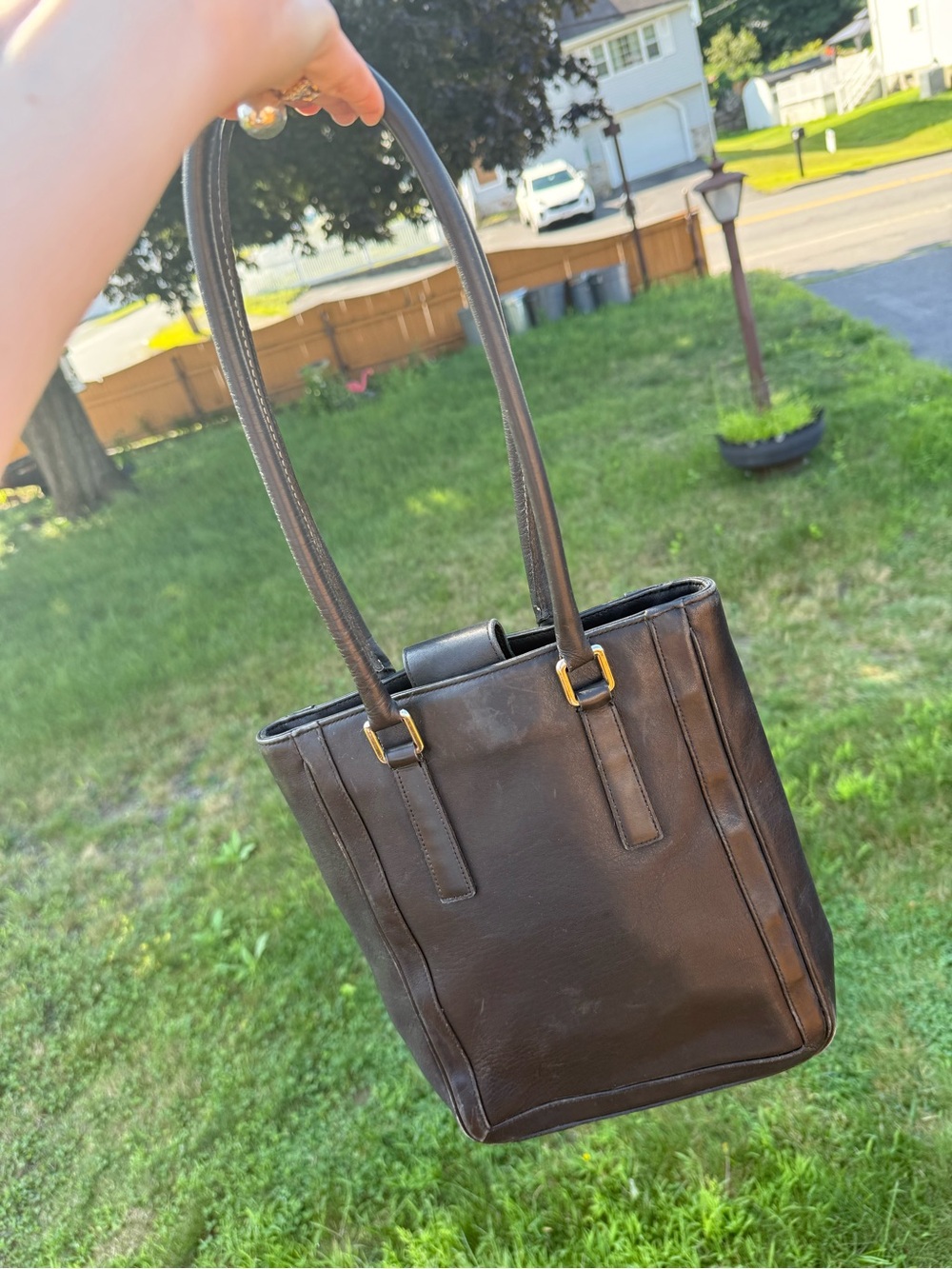 Vintage coach slim tote 9422